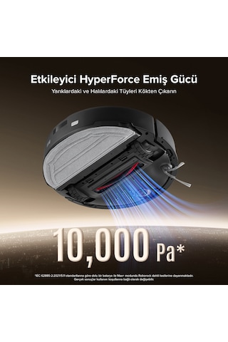 Roborock Q8 Max Pro Plus Akıllı Robot Süpürge Siyah