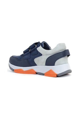 Ortopedikal 3880 Rakerplus Hakiki Deri Gri-koyulacivert Çocuk Sneakers Spor Ayakkabı Cırtlı Lacivert - Gri