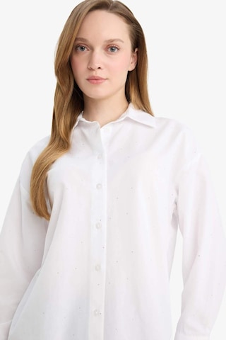 Defacto Relax Fıt Poplin Gömlek Tunik E7977ax26spwt32 Beyaz-wt32