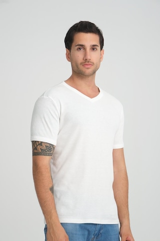 Alexander Gardi Alexandergardı Fitilli V Yaka Regular Fit T-shirt E24-74602 001