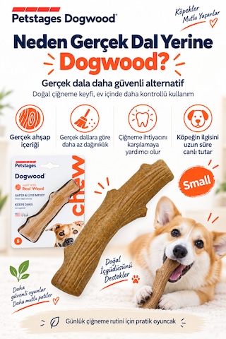 Petstages Dogwood Durable Bitmeyen Kemik Köpek Oyuncağı Small