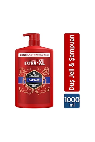 Old Spice Captain Erkekler İçin Duş Jeli Ve Şampuan 1000 Ml Ekstra-xl Diğer