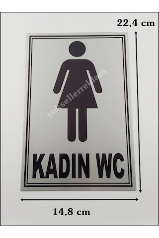 Kadın Erkek Çift Yönlendirme Wc Tabelası (460496263)