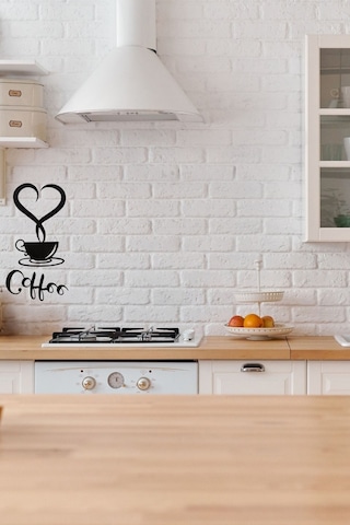 Kalp Buharlı Kahve Fincanı Duvar Dekoru Mutfak Ve Kafe İçin Dekoratif Tablo Coffee Temalı Duvar Süsü