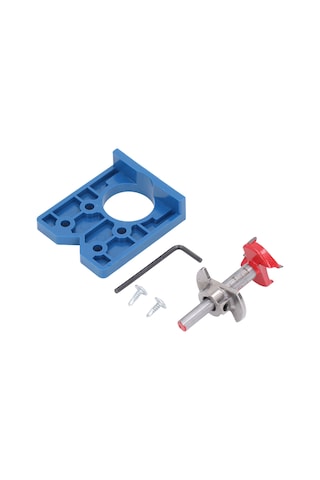 Tenfowee 35mm Pervaz Delme Rehberi Seti - Ahşap, Kapı, Pencere Ve Mobilya İçin Hassas Delme Aracı Sementli Karbür + Abs Malzeme