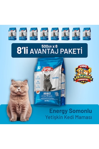 Somonlu Yetişkin Kedi Maması - 8 Adet