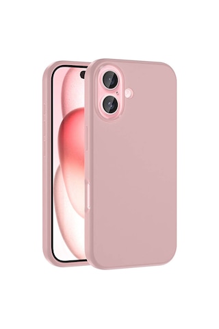 Apple iPhone Uyumlu 16 Plus Kılıf M-safe Şarj Özellikli Sıvı Teknolojili Silinebilir Sert Zore Kivi Kapak - Desert Titanyum