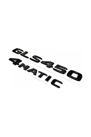 Benz Gls 450 Ve 4matic Piano Black Bagaj Yazısı Seti Üçgen Tip 3m 3d Abs 2'li Set