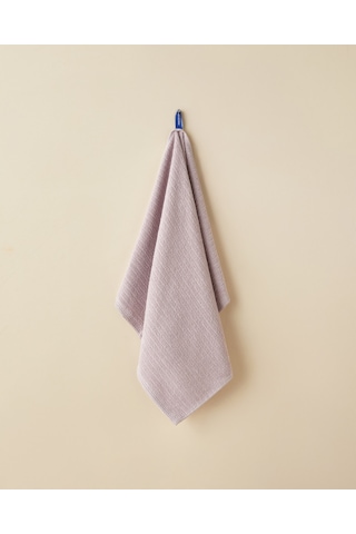 English Home Stripe Pamuk Yüz Havlusu 50x70 Cm Lila