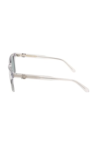 Salvatore Ferragamo Sf 2086se 020 55 Unisex Kare Şeffaf Gri Kemik Güneş Gözlüğü Gri