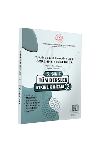 2026 Meb Ortaokul 5.sınıf Tüm Dersler Etkinlik Kitabı 1-2 Türkiye Yüzyılı Maarif Modeli Baskı Ücreti
