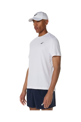 Asics Court Ss Top Erkek White Traditional Kısa Kollu Tshirt 2041a339-100 Beyaz