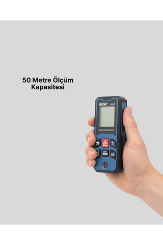 50 Metre Lazer Mesafe Ölçer Profesyonel Dijital Ölçüm Cihazı 0-10