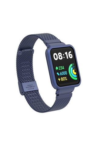 Xiaomi Redmi Watch 2 Lite Uyumlu Krd-66 Metal Mkst Kordon-lacivert