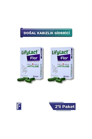 Flor Probiyotik Kapsül , Prebiyotik , Laktuloz, 2'li Avantaj Paketi