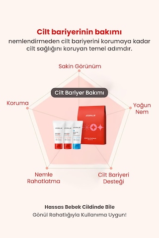 Atopik Ciltlere Yoğun Besleyici&nemlendirici Başlangıç Bakım Seti - 3 Atopalm Essential Starter Set