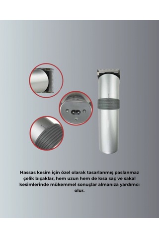 Şarjlı Ve Kablosuz Tıraş Makinesi Her Yerde Rahat Kullanım