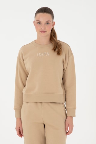 U.S. Polo Assn. Kadın Kum Bisiklet Yaka Sweatshirt 50294751-VR085