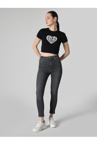Colin's 760 Diana Süper Slim Fit Yüksek Bel Dar Paça Gri Jean Kadın Pantolon CL1063471_Q1.V1_DN40046