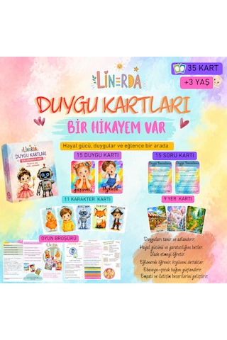Duygularla Hikâye Oluşturma Oyunu | Duygu Kartları + Bir Hikâyem Var | 3+ Yaş