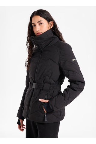 National Geographic Siyah Kadın Relaxed Kapitone Mont N6wl-mnt4535