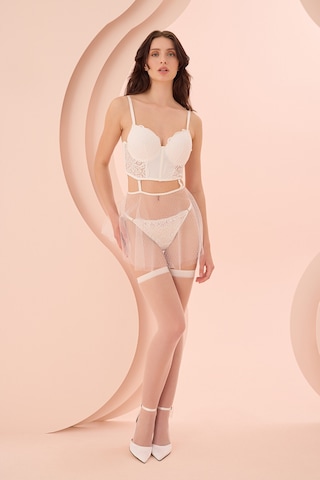 Loya Kadın Ekru Valencıa Transparan Babydoll Ekru