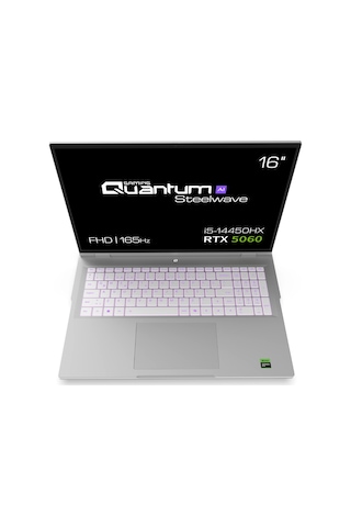 Quantum Gaming Steelwave 16 B i5-14450HX 16 GB 512 GB SSD NVMe SSD 8 GB RTX5060 16" Free Dos Dizüstü Bilgisayar