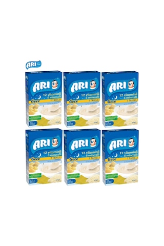Arı Mama Pirinç Unu 200Gr Gece 7 Tahıllı Sütlü (6 Lı Set)