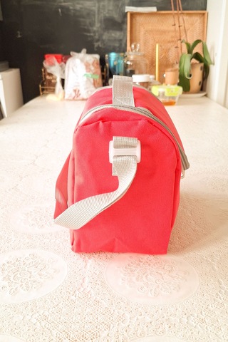 Termoslu Okul Beslenme Çantası Pembe Termal Lunch Box Çocuk Yetişkin Pembe