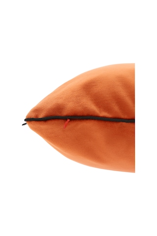 Biyeli Kırlent Yastık Kılıfı Turuncu Renk 45x45