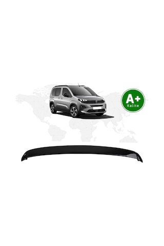 Kit Garaj Peugeot Rifter Bagaj Üstü Spoiler Parlak Siyah Boyalı 2019-2026