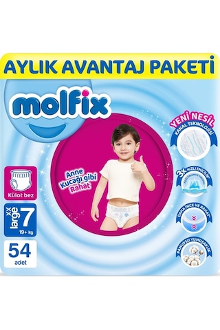 Molfix 7 Numara Xx Large 54'lü Külot Bez