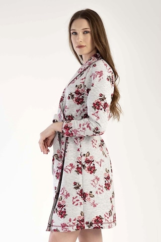 Vienetta Kadın Uzun Kol Kapitone Gri Melanj Sabahlık C4t0n1303 001