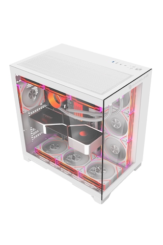 Grand Premium 7x Argb Fan Kumandalı Bilgisayar Kasası Beyaz Gamer