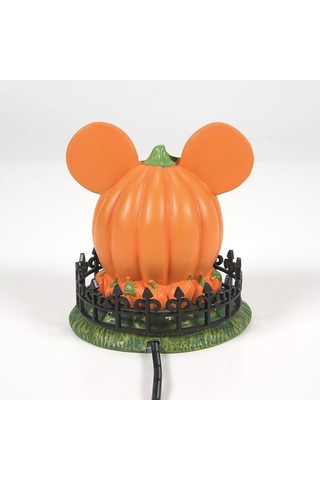Department 56 Disney Village Cadılar Bayramı Aksesuarları Pumpkintown Mickey Mouse Town Center Işıklı Heykelcik, 1 Diğer