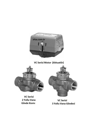 Honeywell Vczmu6000/u 3 Yollu Vana Gövdesi 11/4'' - Dış Diş