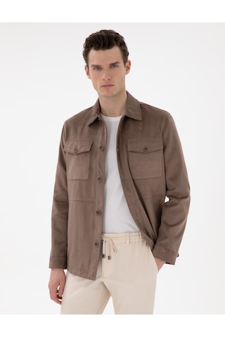 Pierre Cardin Erkek Vizon Deri Mont-kaban 50312345-575 Vizon