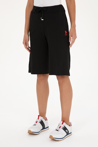 U.s. Polo Assn. Kadın Siyah Şort Örme 50280073-vr046 Siyah