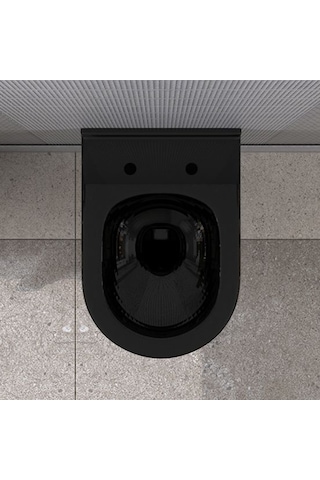 Lucco Garcia 53 CM Kanalsız Asma Klozet Siyah