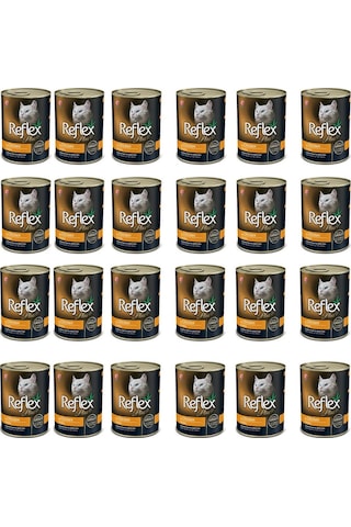 Reflex Plus Tavuklu Parça Etli Yetişkin Kedi Konservesi 24 x 400 G