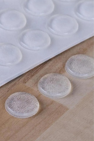 Cam Kesme Tahtası Ayağı 22mm 15 Adet, Slikon Yapışkanlı Ayak, Kaymayı Önleyen Masa Alt