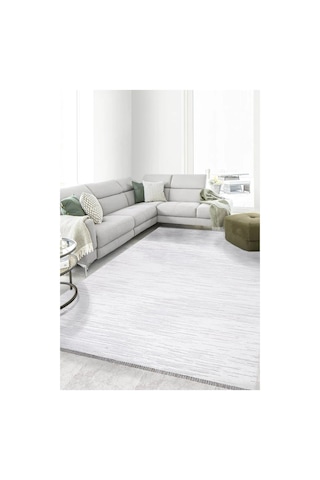 Kilimista Milano Ml109 Krem Leke Tutmaz Antialerjik Yıkanılabilir Dokuma Dekoratif Halı Kilim
