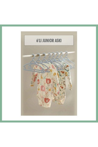 Bşkvirgo 6 Lı Bebek Askısı & Bebek Gardırop Askısı Gri Set Bsk2026