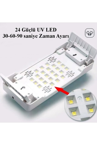 24 Led 72 Watt Profesyonel Oje Kurutucu - Tırnak Kurutucu