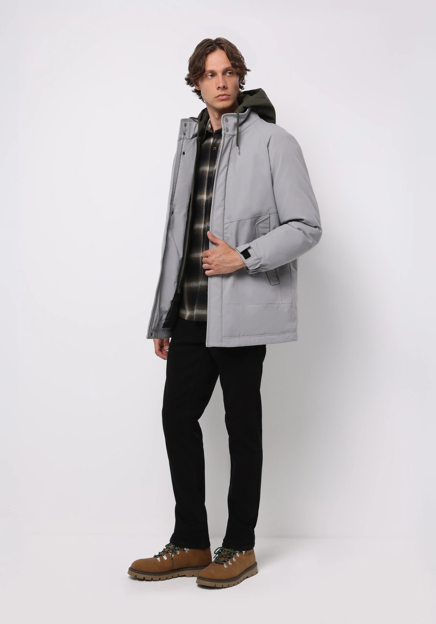 Colins Regular Fit Erkek Gri Kaban Cl1065812 Q1.v1 Lgr Açık Gri