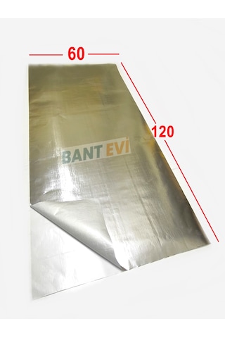 Yüksek Isıya Dayanıklı Folyo Kaplama 60x120cm 200°C Isı Dayanımlı Mutfak Tezgah Ocak Arkası Koruyucu