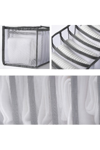 Tongxida 3'ü 1 Arada Çekmeceli İç Çamaşırı Kutusu, Bej Renk, Ev İçin Saklama Diğer