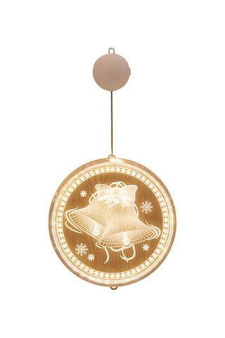 Mufunye Asılı Peri Led'leri Işık Zinciri Perde Lambası Sabit Parlak Modlar Zil Tasarımı Ip44 Suya Dayanıklıl