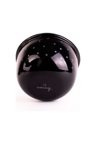 Star Emaye Yıldız Desenli Karıştırma Kabı 24cm - 4lt Ocakta-fırında Kullanılabilir Siyah - Gümüş