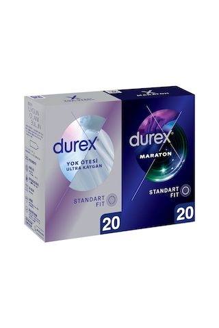 Durex Maraton Prezervatif 20'li + Yok Ötesi Prezervatif 20'li